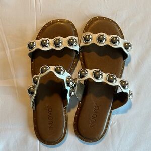 $110 Inuovo Size 7(37) Leather Slip On Sandals Shoes
